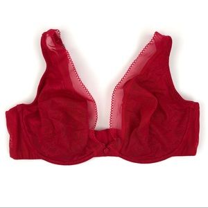 Cacique Intimates & Sleepwear - Cacique Red Lace Bra Size 40D Cacique Intimates & Sleepwear - Cacique Red Lace Bra Size 40D